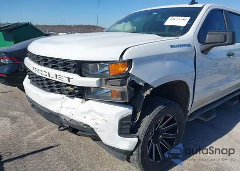 2021 Chevrolet Silverado 1500 4Wd Short Bed Custom из США, поврежденный, VIN 1GCPYBEH7MZ171959